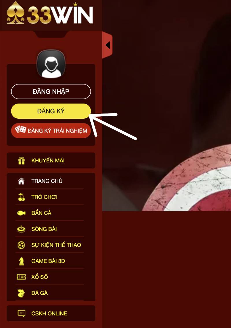 Bước 1: Vào Link Chính Thức Website 33win